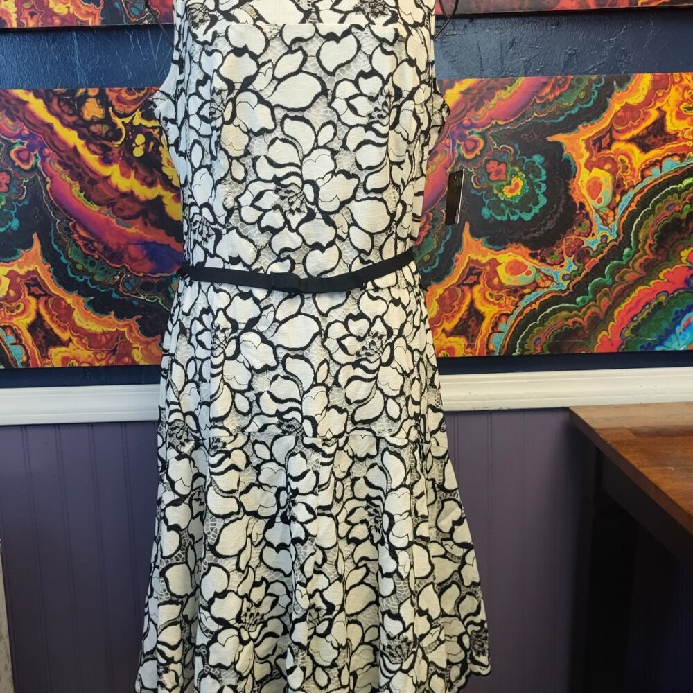 Taylor ~ Sz 10 ~ Floral Print Sleeveless Dress ~ NWT